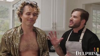 Delphine Films- April Olsen's Nasty Cooking Show Turns Into a Hawt THREE-SOME