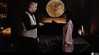 Latin babe with MASSIVE Titties Freeze Banged by Hotel Staff - Time Stop Porn