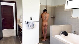 Slutty Stepsister with Giant Breasts Asks to Be Screwed by a Giant Jock