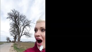 Massive Bazookas Tanya Virago Picked Up By Jennifer Mendez - Hawt Lesbo Masturbation In Van Then Banged Hard