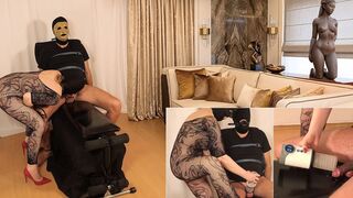 4 Minutes of Pang: Milking Machine on the Dick Head Post-climax Drives This Serf to the Limitation