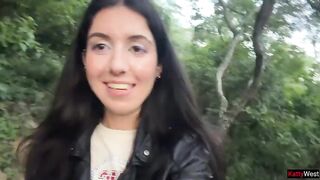 Avid Cumwalk in Public Park Full of People - Public Fellatio Flashing Upskirt