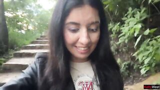 Avid Cumwalk in Public Park Full of People - Public Fellatio Flashing Upskirt