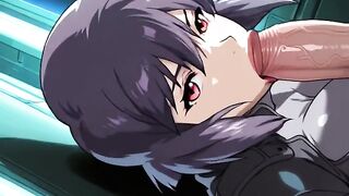 Motoko Kusanagi ghost in the shell group-sex