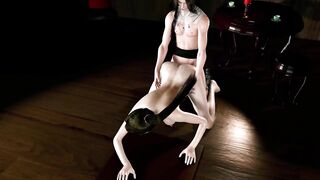 CG Large Tits Bitch Have a Hardcore Sex with Tall Large Schlong