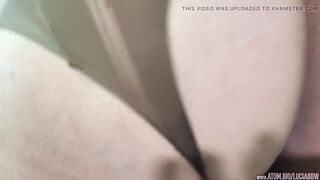 Large Butt in Nylon Nylons and Heels in Doggy