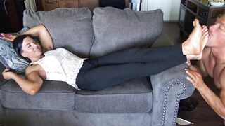 Lunch Break Quicky 4: Lick Office Heels and Perspired Feet!