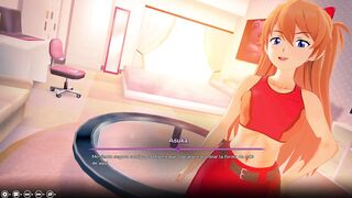 My Anime Dream - Screwing Asuka from Evangelion's Pink Cunt Stepsister in Her Room