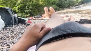 Exhibitionist Cutie Watches Me Cum After I Show Her My Penis