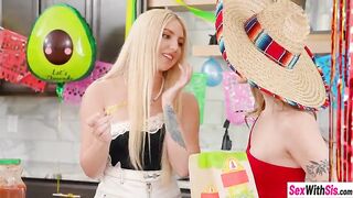 Hawt teen Britt Blair drank large wang and enjoyed hardcore three-some cunt screwing