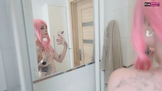 Stepsister Catches Me Banging Sex Doll with Her Nudes Then Replaces the Doll and Takes My Giant Dick