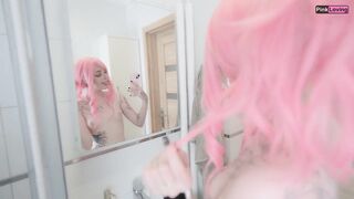 Stepsister Catches Me Banging Sex Doll with Her Nudes Then Replaces the Doll and Takes My Giant Dick