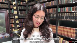 Botanist Beauty in Glasses Craves to Bang Instead of Reading Smart Books