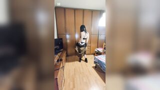 Trans latin babe masturbation