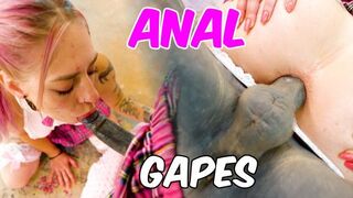 Sexually excited Schoolgirl Supplicates Trans Classmate for Anal - Intensive Deepthroat, Gapes & Booty