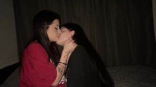 "OH, NO" MY STEPSISTER SCREWED ME HARD IN THE SCISSORS. LESBO SEX