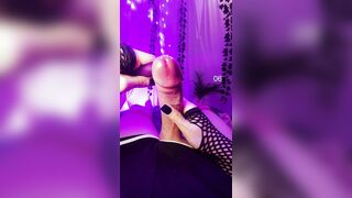 Biggest ejaculation making my large wang cum with a bullet vibe