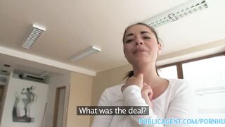 PublicAgent British hottie with bubble ass screws a large wang