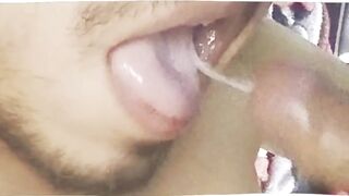 Self suck/ Eat Own Cum