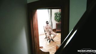 MASKURBATE - Ripped Carlos Undresses Undressed & Strokes Until That guy Bursts