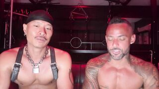 1st Time Fisting Movie with Cagedjock Part 1 Interview and Fisting, Teat Play Ass Plug, Massage Machine and Pegging