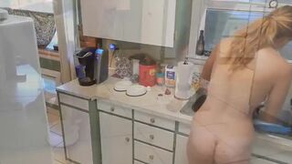 SHORT: Darling Pet Washes Dishes Bare And Entreats For Refreshment