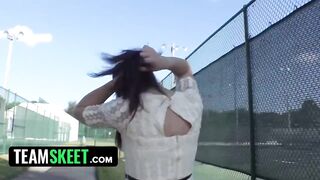 TeamSkeet - Bored Amateur Chick Deepthroats Large Latino Shlong And Swallows Giant Load Of Cum