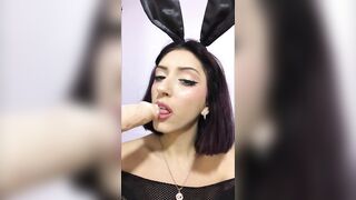 Bunny doing BJ