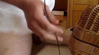Fleshlight creampie after a lengthy edging session!