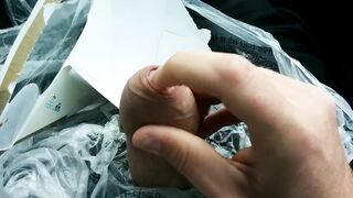 Risky Public Stroke and Cum In My Car