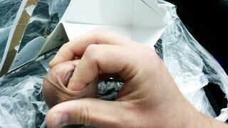 Risky Public Stroke and Cum In My Car