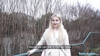Public Agent Hawt Blond from California Sucks and Bangs a Giant European Penis