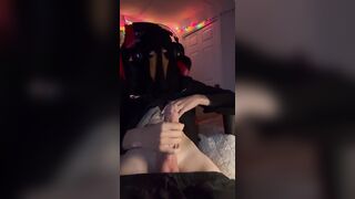 Masked Konig cosplay cums whilst masturbating(Loud Groaning)