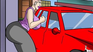 PAWG Stripper gets in some trouble in the back