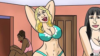 PAWG Stripper gets in some trouble in the back