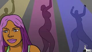 PAWG Stripper gets in some trouble in the back