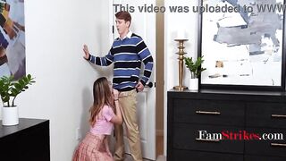 Teenie Suggests Ball Emptying Services For Stepbro