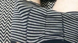Concupiscent large penis str8 stud working and jerking from home