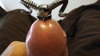Second attempt with my massive urethral dilator, intensive climax