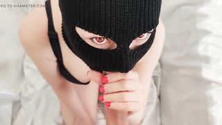 This babe Fell to Her Knees Like a Hungry Devil - Vehement Oral sex & Greedy Cum Swallowing