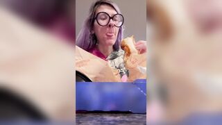 67 Giantess Eating & Burping