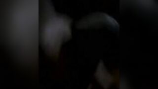 Ebony stud with large knob Wanking