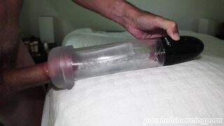 My BestVibe jock pump sucks the cum without my dick Very intensive hunk solo cumming