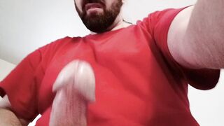Biggest shlong cum blast stud masturbating ft. N8 inches lengthy