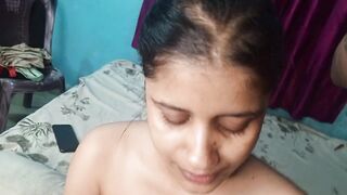 The cutie started sucking her brother-in-law's thick rod and inserted it into her pussy and had sex.