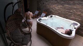 Indeed Sexy but Risky Romantic Amateur Sex with a Stranger in a Public Wellness Dada Deville