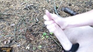 Walking around with my cockring and rockhard, uncut wang - Biggest spunk flow - Johann Wood