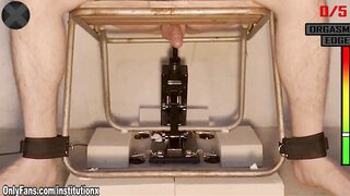Restrained For Ruthless Prostate Milking Procedure