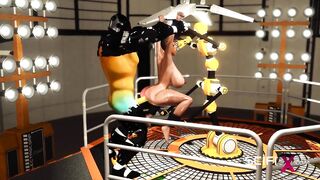 Screw me hard. Sex with a sci-fi android in the lab
