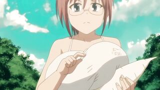 Large Boobed Farm Gal Likes Milking Milk from a Large Jock
